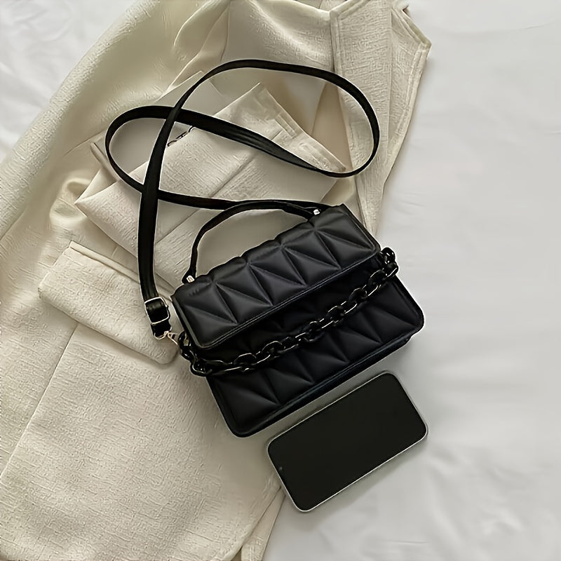 Lesh - Mini bolso cruzado de moda en relieve