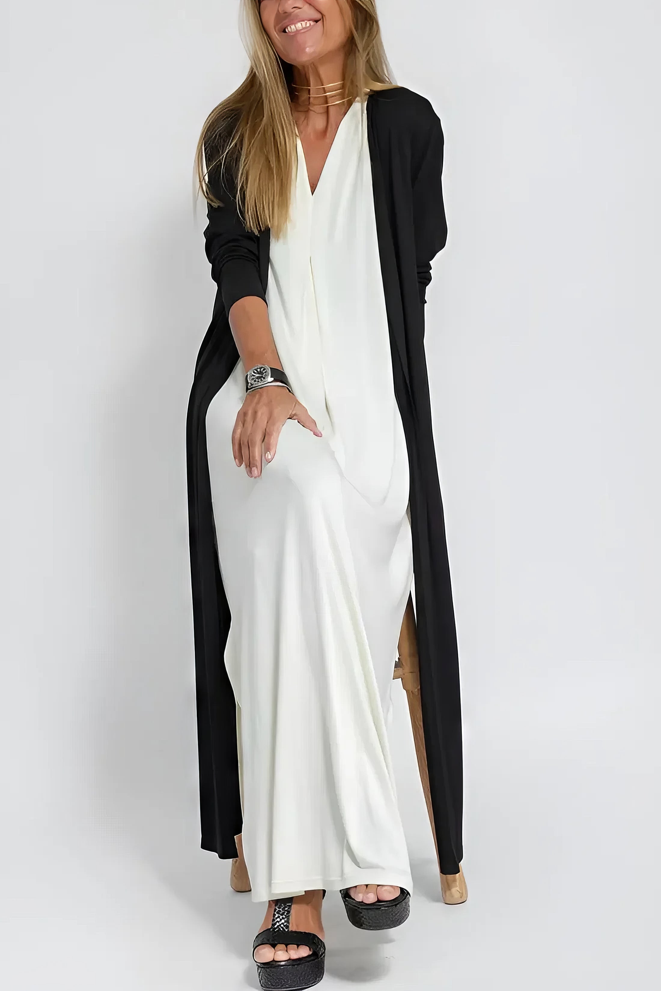 Natalia™ - vestido largo elegante + cárdigan combinado de regalo
