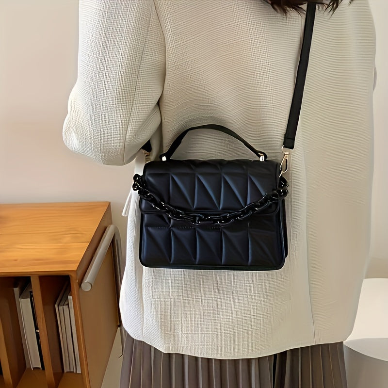 Lesh - Mini bolso cruzado de moda en relieve