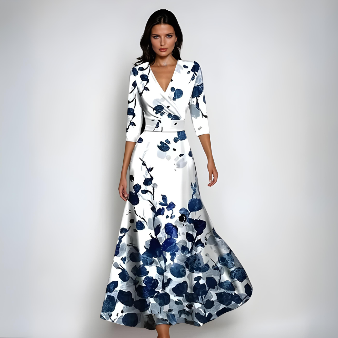 Izabel - Vestido de Flores de Lujo