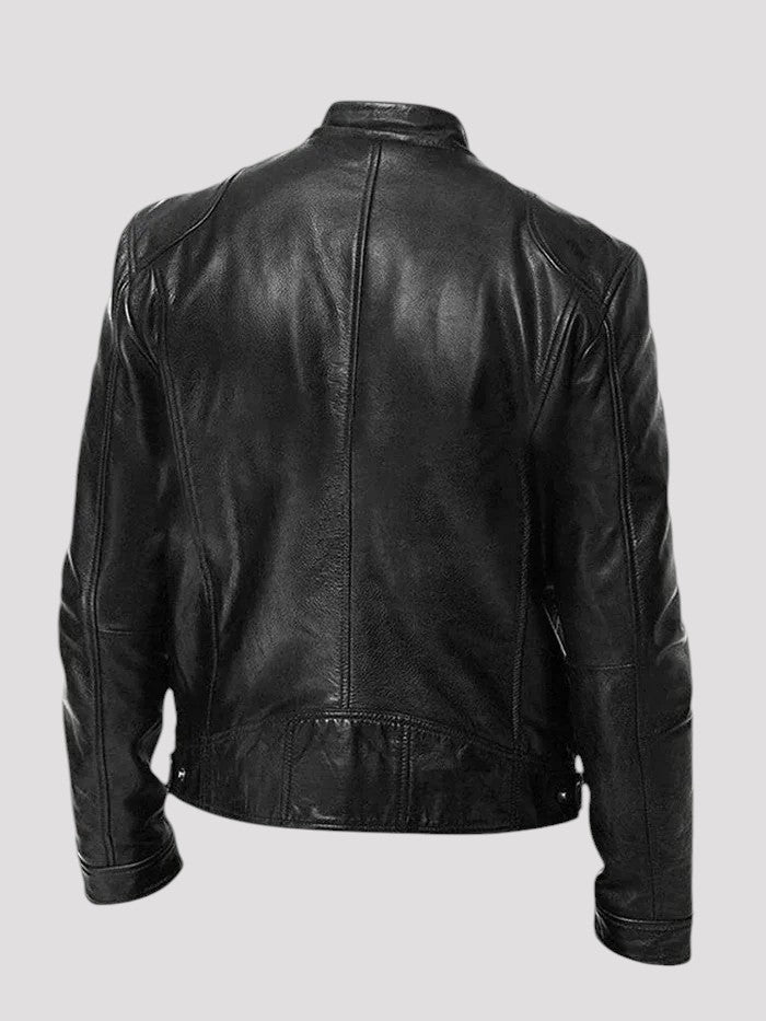 Diego - Chaqueta de cuero informal