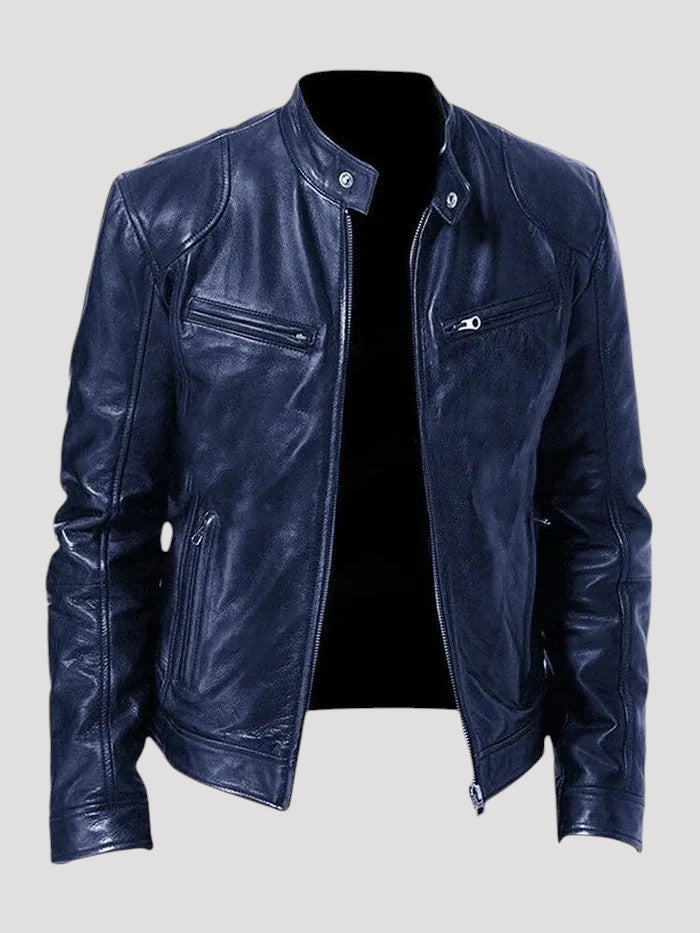 Diego - Chaqueta de cuero informal