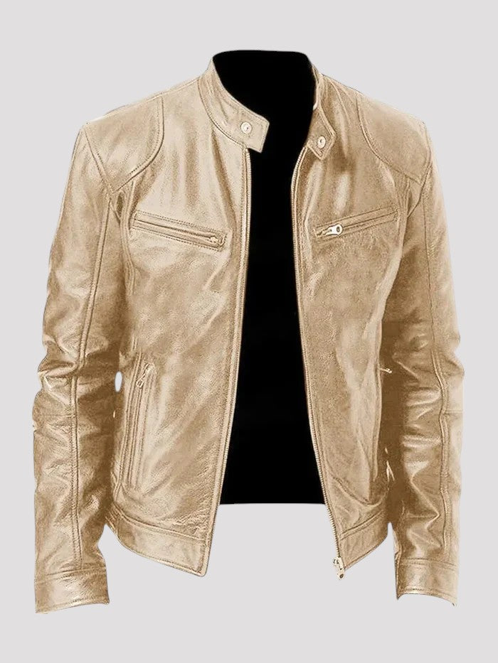 Diego - Chaqueta de cuero informal
