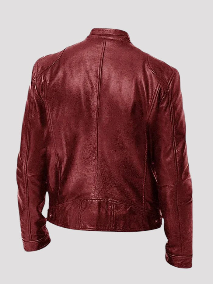 Diego - Chaqueta de cuero informal