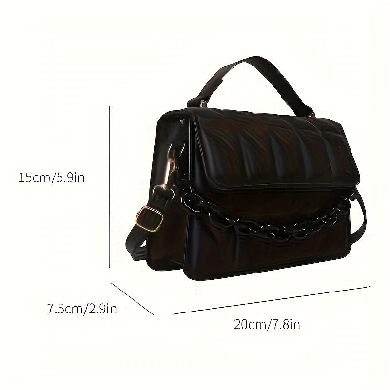 Lesh - Mini bolso cruzado de moda en relieve