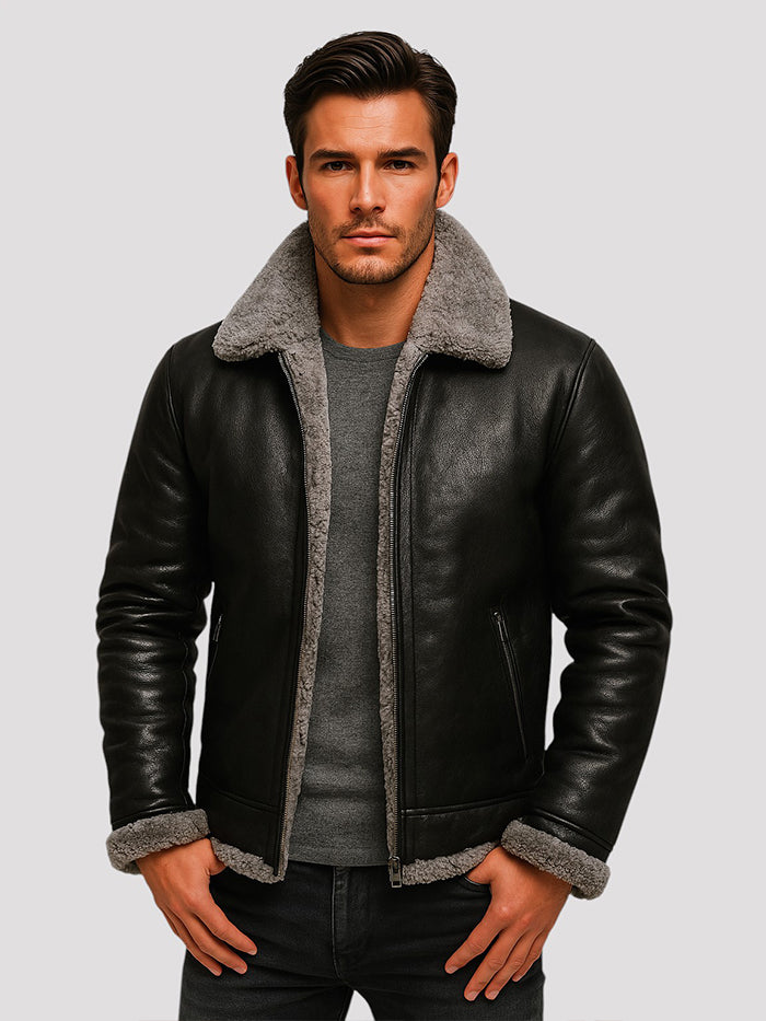 Jair - Chaqueta Clásica de Cuero