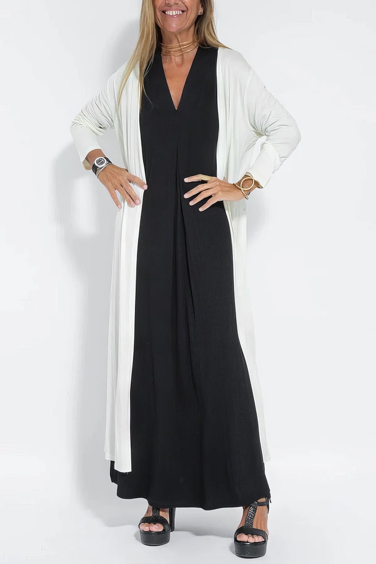 Natalia™ - vestido largo elegante + cárdigan combinado de regalo