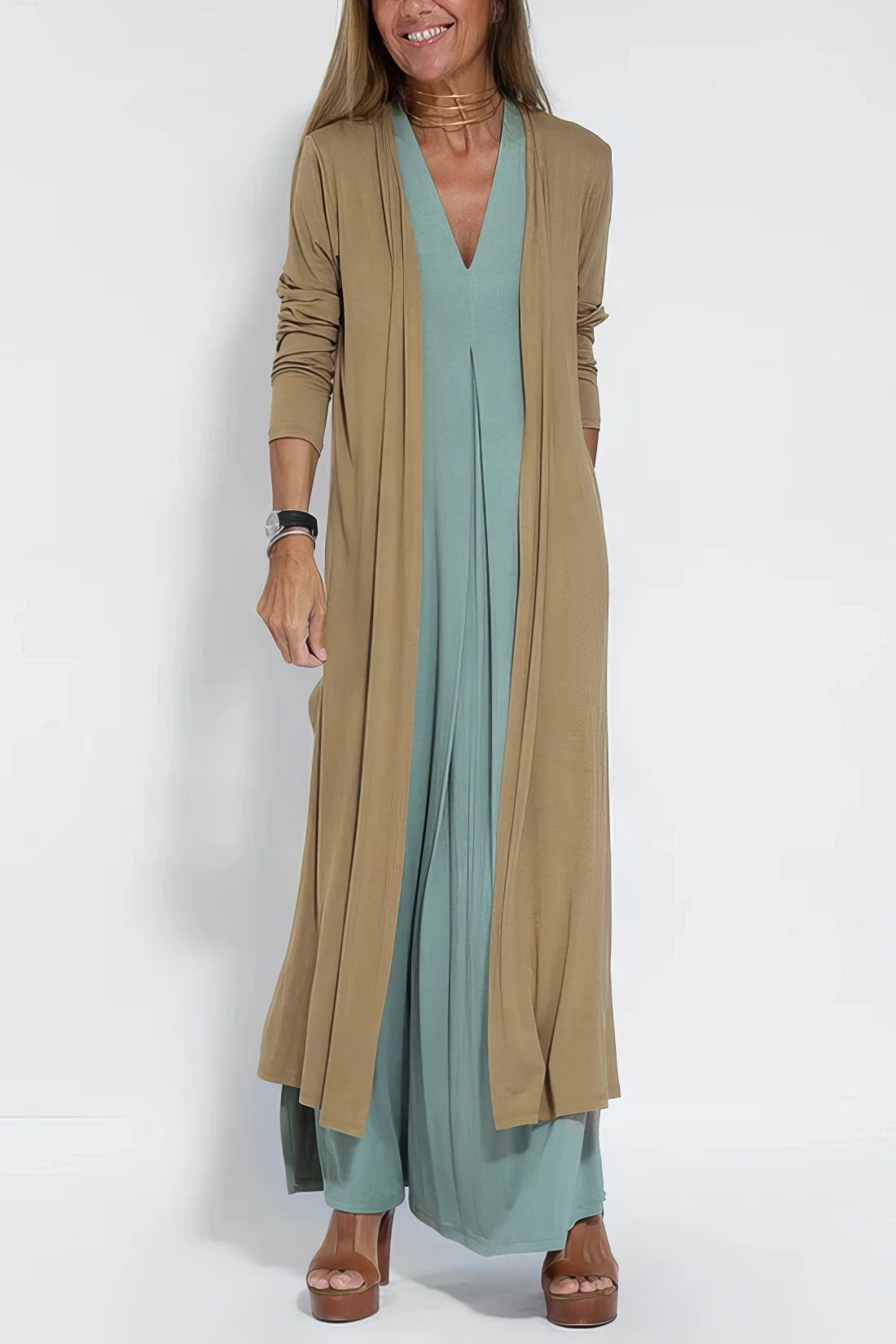 Natalia™ - vestido largo elegante + cárdigan combinado de regalo